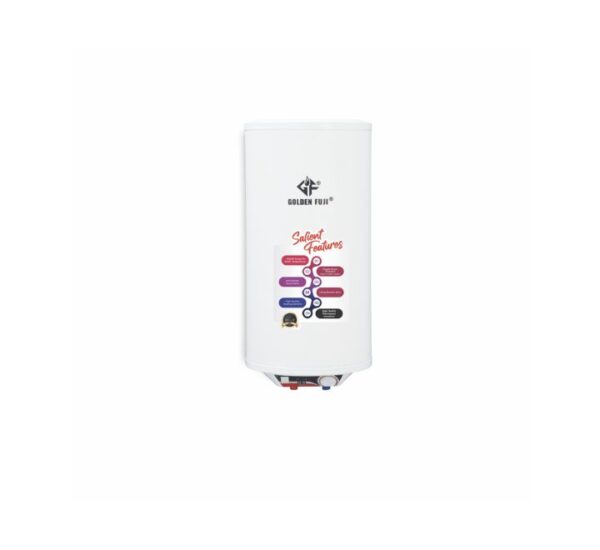 Upgrade to the Golden Fuji Electric Water Geyser for efficient heating and enhanced safety, with options for 30 to 60 liters to meet your household's needs.