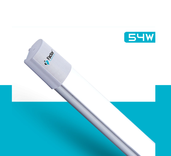 Upgrade your lighting with the Factor Tube Light 54W! With 5,400 lumens and two color options, it’s perfect for diverse applications.