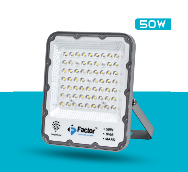Choose the Factor LED Floodlight MARS-50 for high-performance lighting, combining durability and energy efficiency in a sleek design.
