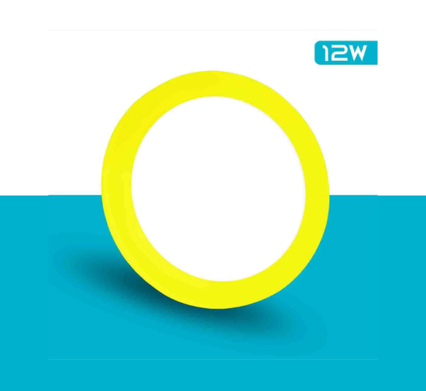 Brighten your room with the 12-watt Factor Downlight RGB-LIGHT-YELLOW, delivering 1200 lumens of warm yellow light with energy-efficient performance.