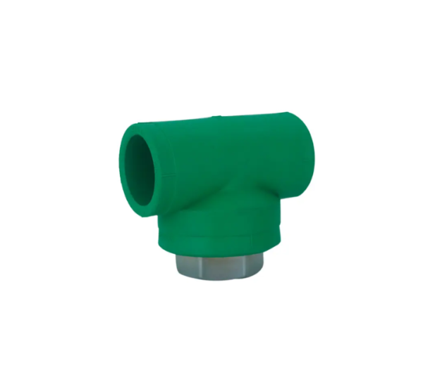 TEE Female PPRC Popular – Connect three PPRC pipes seamlessly with this versatile fitting, ensuring a strong and leak-proof T-shape connection.