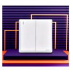 The SEC 2 Gang Switch – Luxury White Series combines elegance with functionality, featuring a sleek white finish that complements modern decor.