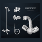 Discover the Profit Plus Master Set 3059A from Masters, featuring a durable chrome-finished faucet with elegant knob handles.