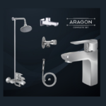 Discover the ARAGON Master Sanitary 3078A, featuring essential bathroom fixtures in a sleek chrome finish. A perfect blend of style and functionality for your bathroom.