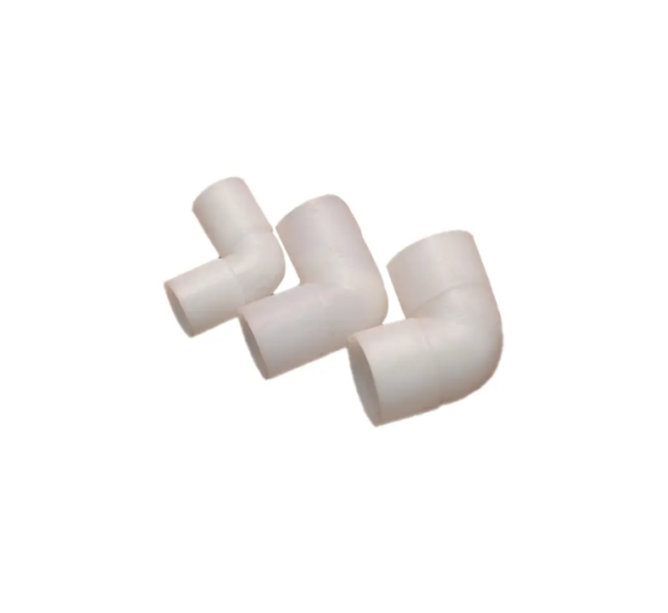 CONDUIT ELBOW POPULAR, designed for smooth directional changes in conduit systems. Made from durable UPVC, it ensures efficient and reliable routing.