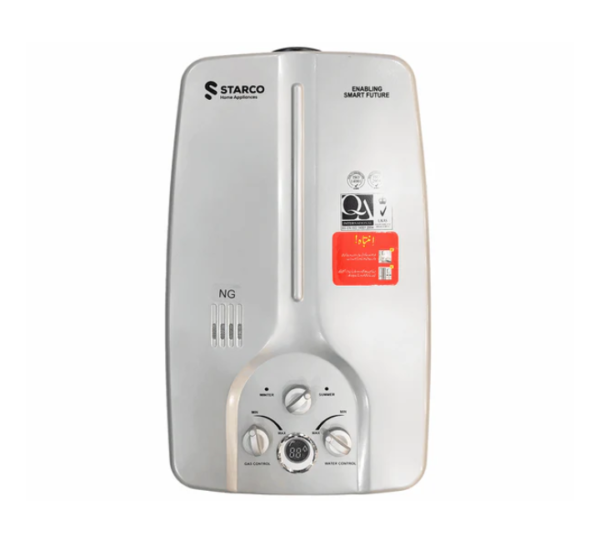 Save energy and enjoy instant hot water with the Starco Instant Geyser, featuring a copper heat exchanger and digital temperature control. Available at TTC.